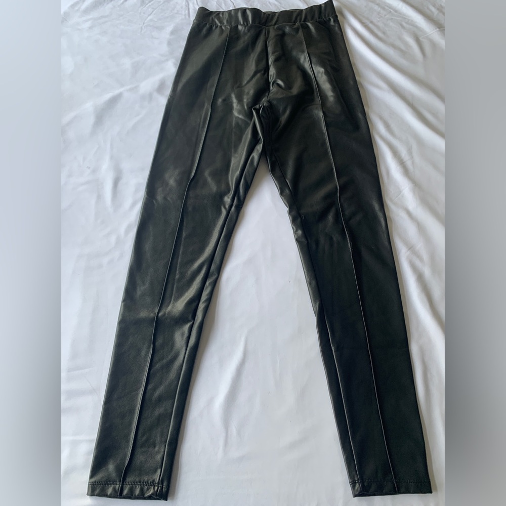 M Faux Leather Leggings